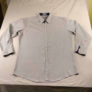 Jhane Barnes Menswear L / S Shirt Mens Size 18.5 38 /37 Tall Striped - Issue